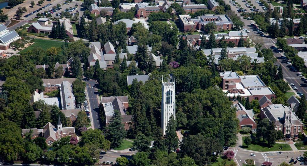 aerial view of campus